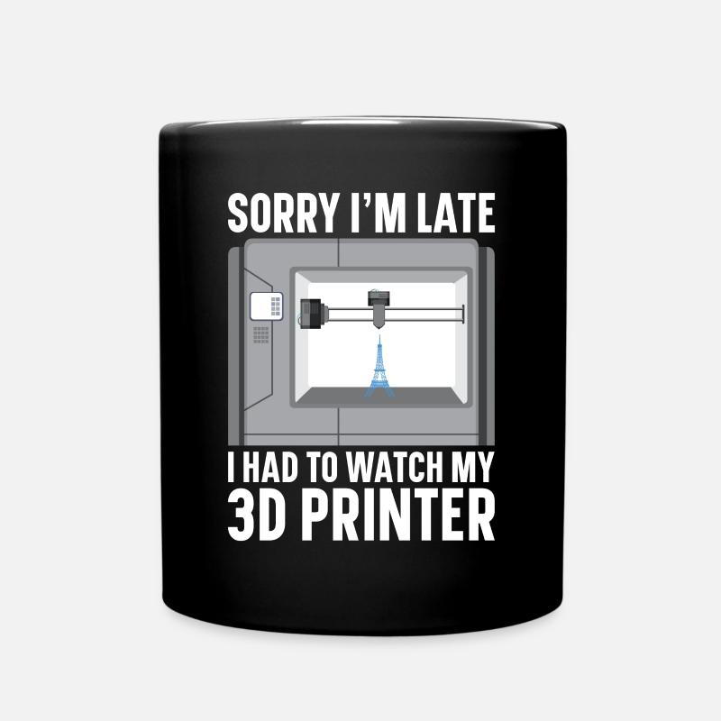 3D Drucker Filament 3D Drucken 3D Druck 3D Printer - Tasse einfarbig - Schwarz
