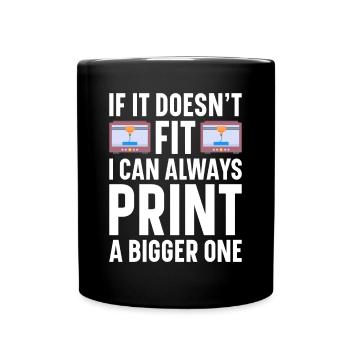 3D Printer Filament 3D Printing 3D Printing 3D Printer - Full Colour Mug - black - Front