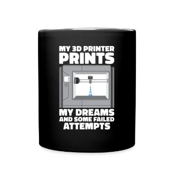 3D Printer Filament 3D Printing 3D Printing 3D Printer - Full Colour Mug - black - Front