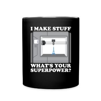 3D Printer Filament 3D Printing 3D Printing 3D Printer - Full Colour Mug - black - Front