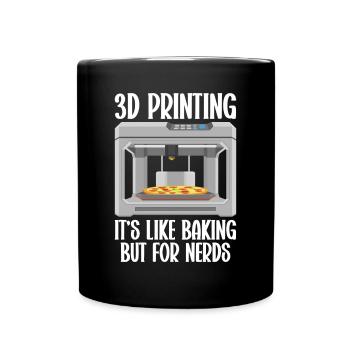 3D Printer Filament 3D Printing 3D Printing 3D Printer - Full Colour Mug - black - Front