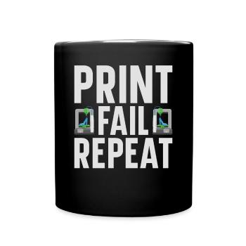 3D Printer Filament 3D Printing 3D Printing 3D Printer - Full Colour Mug - black - Front