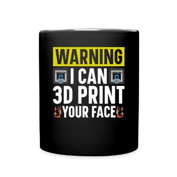 3D Printer Filament 3D Printing 3D Printing 3D Printer - Full Colour Mug - black - Front