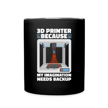 3D Printer Filament 3D Printing 3D Printing 3D Printer - Full Colour Mug - black - Front
