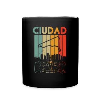 Mexico Circuit Formula Racing Mexikanisches Ciudad - Tasse einfarbig - Schwarz - Vorne