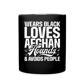 Cadeaux pour les chiens afghans - Mug uni - noir - Devant