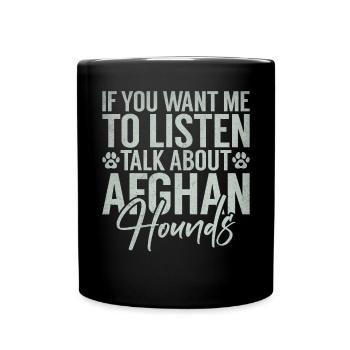 Cadeaux pour les chiens afghans - Mug uni - noir - Devant