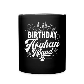 Afghan Hound Gifts - Full Colour Mug - black - Front