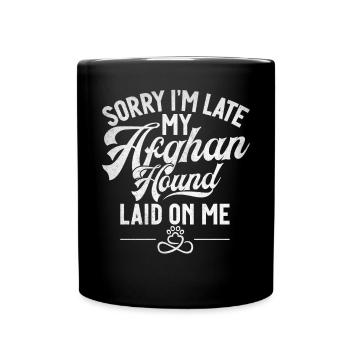 Afghan Hound Gifts - Tasse einfarbig - Schwarz - Vorne