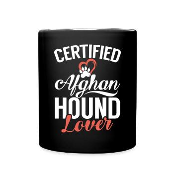 Afghan Hound Gifts - Tasse einfarbig - Schwarz - Vorne