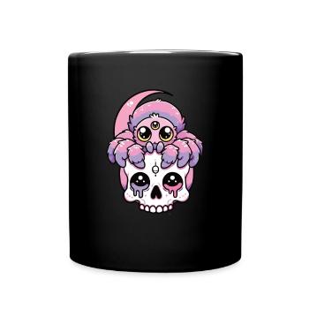 Kawaii Gothique Tarentule Couleurs Pastel Gothique Goth - Mug uni - noir - Devant