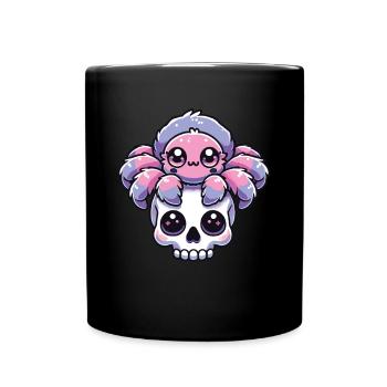 Kawaii Gothique Tarentule Couleurs Pastel Gothique Goth - Mug uni - noir - Devant
