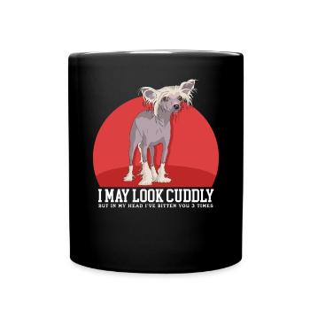 Chinese Crested Dog Chinese Crested Gift - Full Colour Mug - black - Front