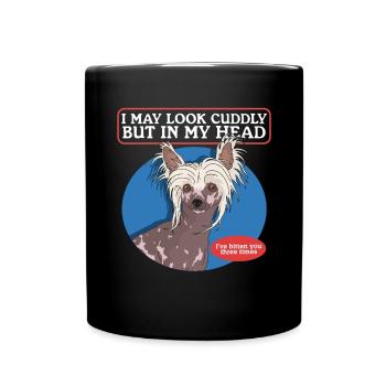 Chinese Crested Chinese Crested Dog Gift - Full Colour Mug - black - Front