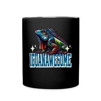Iguana - Full Colour Mug - black - Front