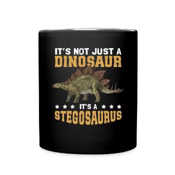 Stegosaurus Dino Dinosaurier Geschenke - Tasse einfarbig - Schwarz - Vorne