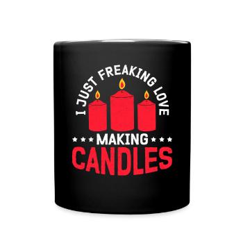 Bougies Candle Maker Candle Maker Cadeau - Mug uni - noir - Devant
