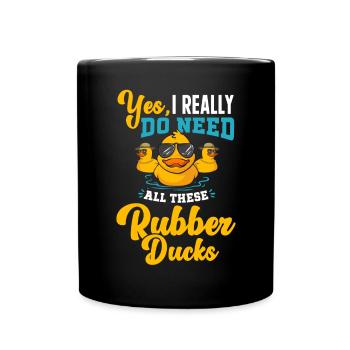 Rubber Duck Rubber Duck - Full Colour Mug - black - Front