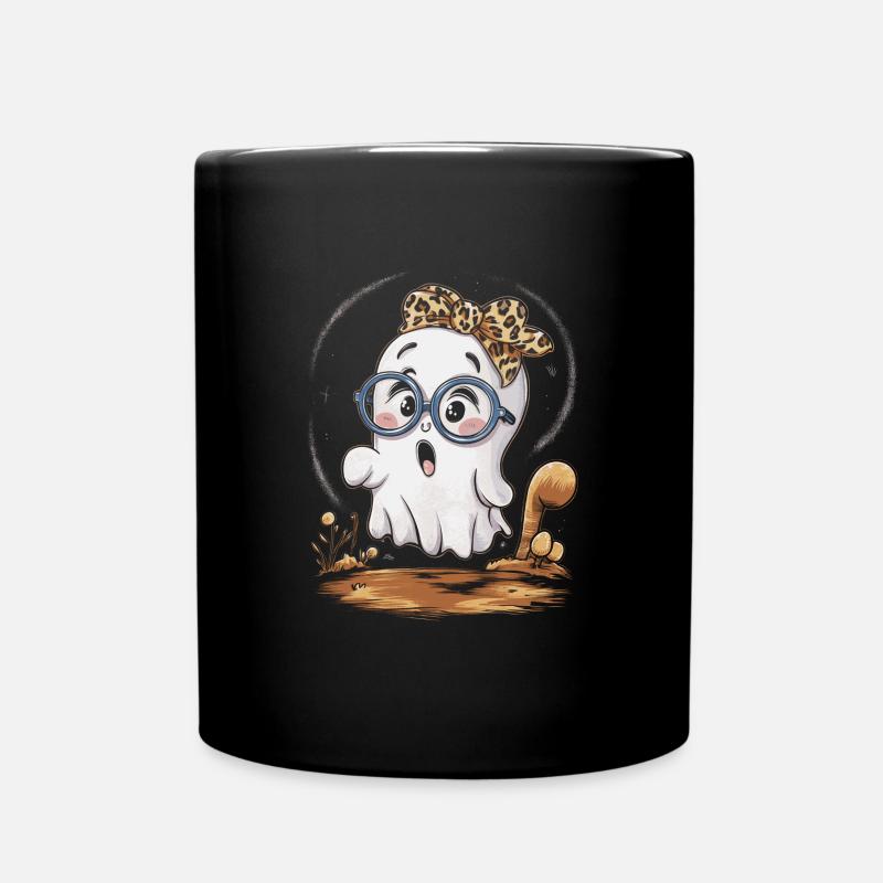 Cute Sweet Ghost Halloween - Tasse einfarbig - Schwarz