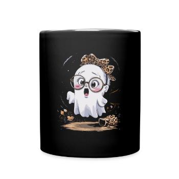 Mignon Doux Fantôme Halloween - Mug uni - noir - Devant