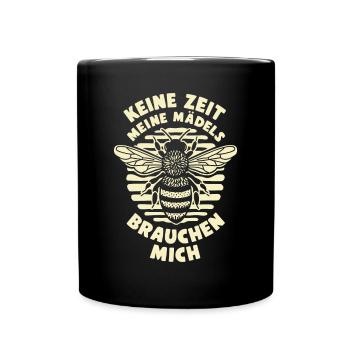 Beekeeper No Time My Girls Need Me - Full Colour Mug - black - Front