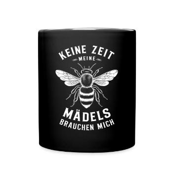 Apiculteur Pas de temps Mes filles ont besoin de moi - Mug uni - noir - Devant