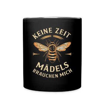 Pas de temps mes filles ont besoin de moi apiculteur - Mug uni - noir - Devant