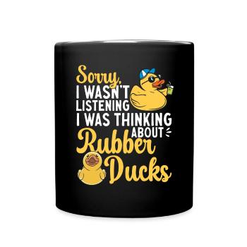 Rubber Duck Rubber Duck - Full Colour Mug - black - Front