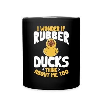Rubber Duck Rubber Duck - Full Colour Mug - black - Front