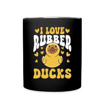 Rubber Duck Rubber Duck - Full Colour Mug - black - Front