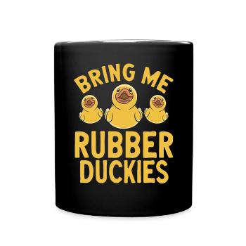 Rubber Duck Rubber Duck - Full Colour Mug - black - Front