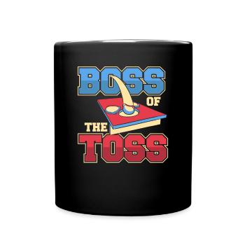 Von den Toss Spielbrettern Sitzsack - Tasse einfarbig - Schwarz - Vorne