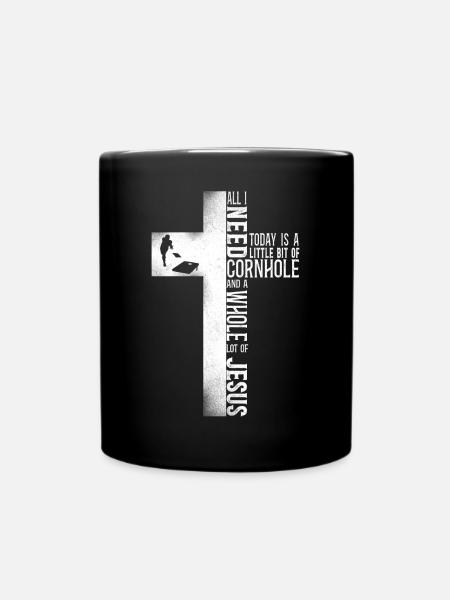 Cornhole Team Bean Bag Player - Tasse einfarbig - Schwarz