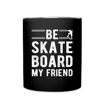 Art de planche à roulettes pour garçons filles hommes cadeaux de planche à roulettes - Mug uni - noir - Devant