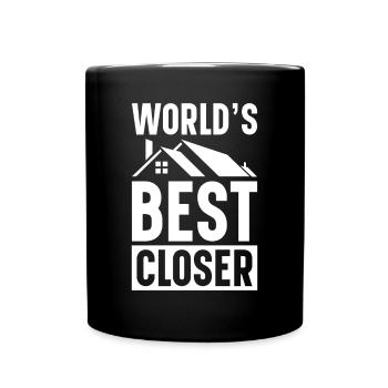 Real Estate Agent House Broker Real Estate Agent Real Estate - Full Colour Mug - black - Front