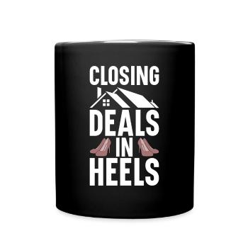 Agent immobilier Courtier immobilier Agent immobilier Agent immobilier - Mug uni - noir - Devant