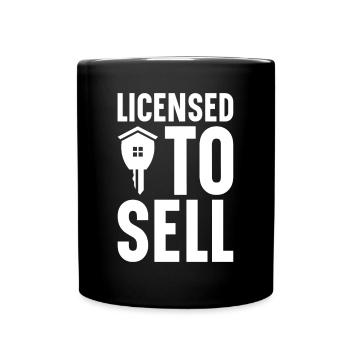 Agent immobilier Courtier immobilier Agent immobilier Agent immobilier - Mug uni - noir - Devant