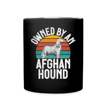 Afghan Hound Gifts - Tasse einfarbig - Schwarz - Vorne