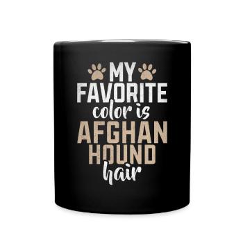 Afghan Hound Gifts - Tasse einfarbig - Schwarz - Vorne