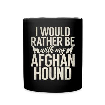 Afghan Hound Gifts - Full Colour Mug - black - Front