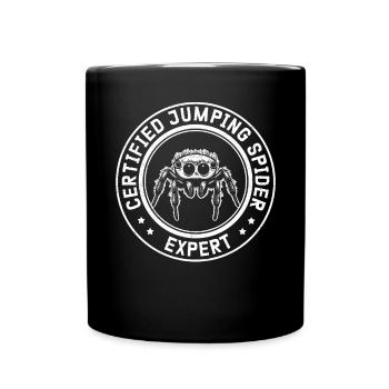 Springspinnen Experte Springspinne Geschenk - Tasse einfarbig - Schwarz - Vorne