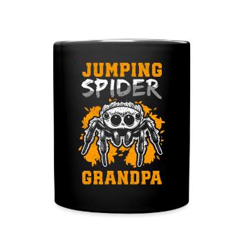 Springspinne Opa Springspinnen Geschenk - Tasse einfarbig - Schwarz - Vorne