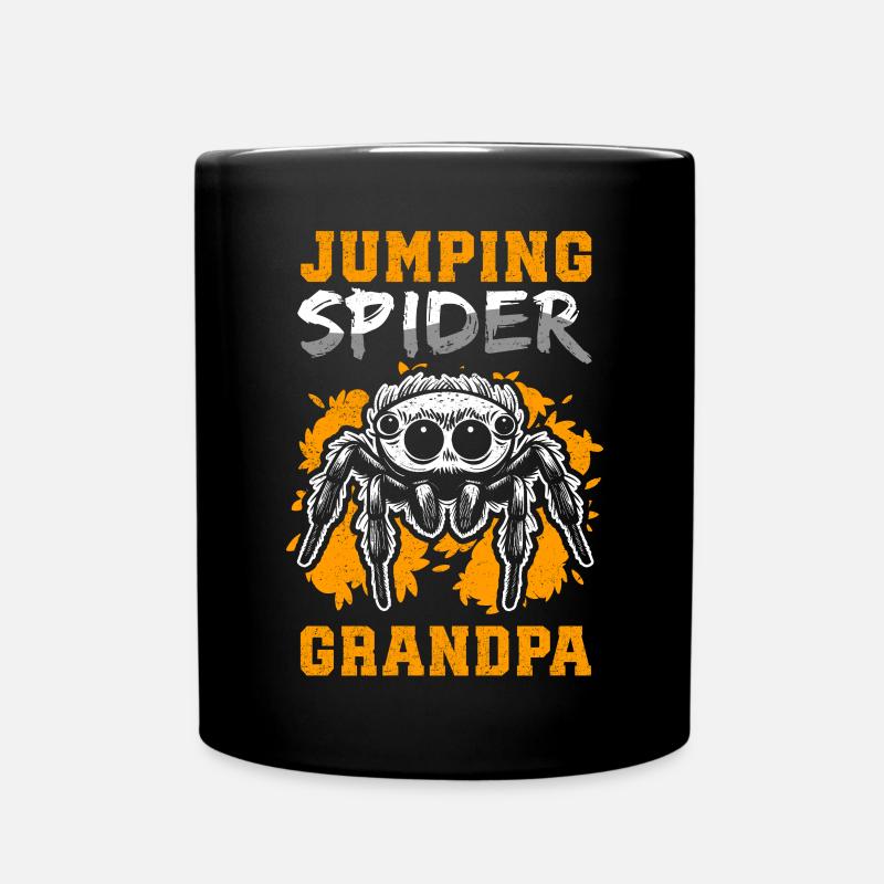 Springspinne Opa Springspinnen Geschenk - Tasse einfarbig - Schwarz