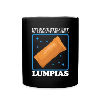 Lumpia Spring Rolls Loempia Gift - Full Colour Mug - black - Front