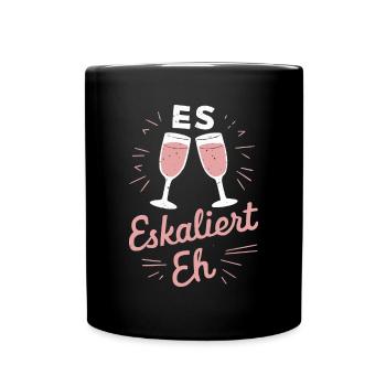 De toute façon, la situation s’intensifie ! – Coupe à Happy - Mug uni - noir - Devant