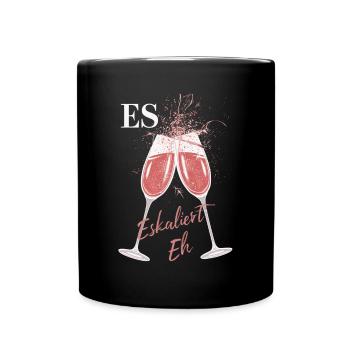 De toute façon, la situation s’intensifie ! – Coupe à Happy - Mug uni - noir - Devant