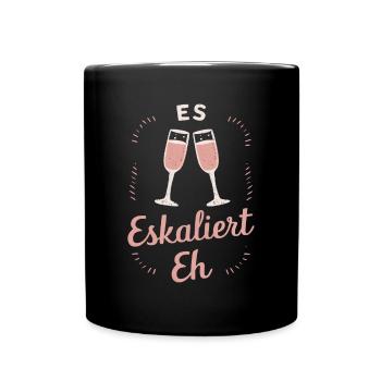 De toute façon, la situation s’intensifie ! – Coupe à Happy - Mug uni - noir - Devant