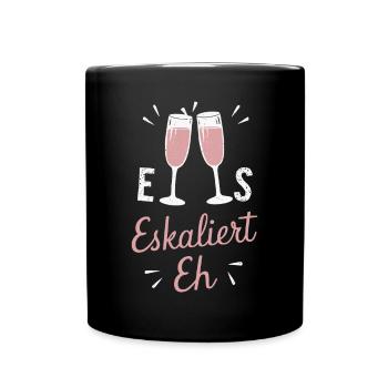 De toute façon, la situation s’intensifie ! – Coupe à Happy - Mug uni - noir - Devant