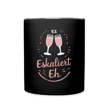 De toute façon, la situation s’intensifie ! – Coupe à Happy - Mug uni - noir - Devant