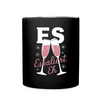 De toute façon, la situation s’intensifie ! – Coupe à Happy - Mug uni - noir - Devant